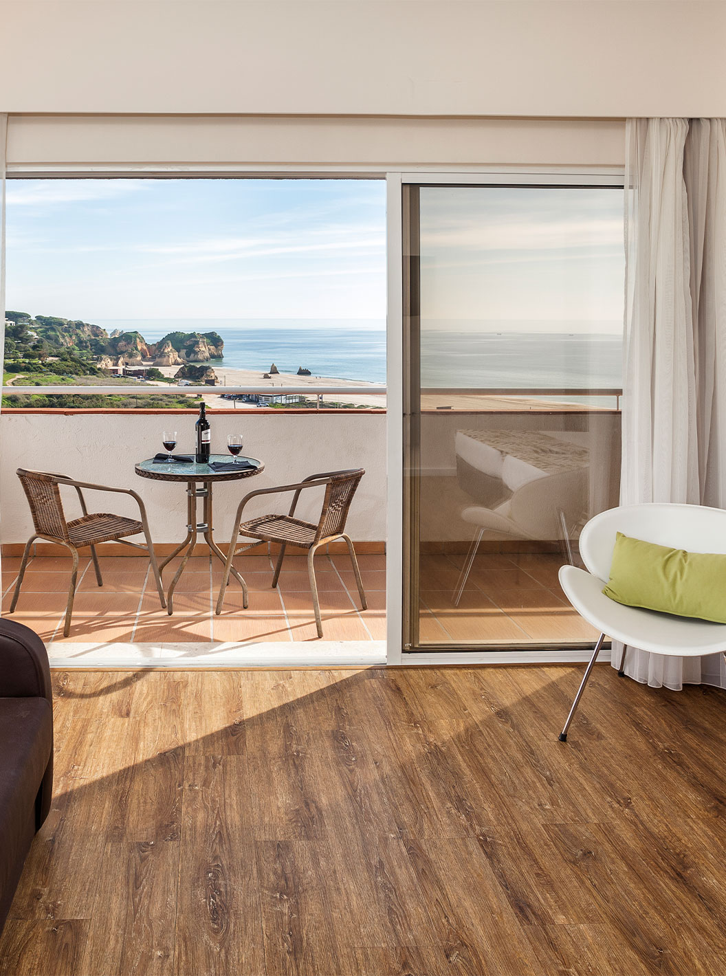 El Estudio Superior Vista Mar del Pestana Alvor Atlântico tiene un balcón con una vista impresionante al mar