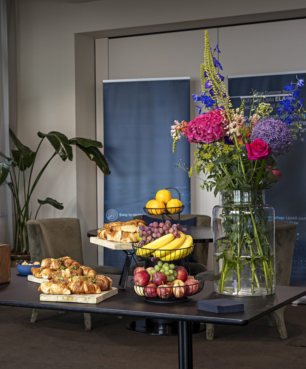 Vergaderingen en Conferenties bij Pestana Hotel Group, met koffiepauzes met verschillende opties zoals fruit en croissants