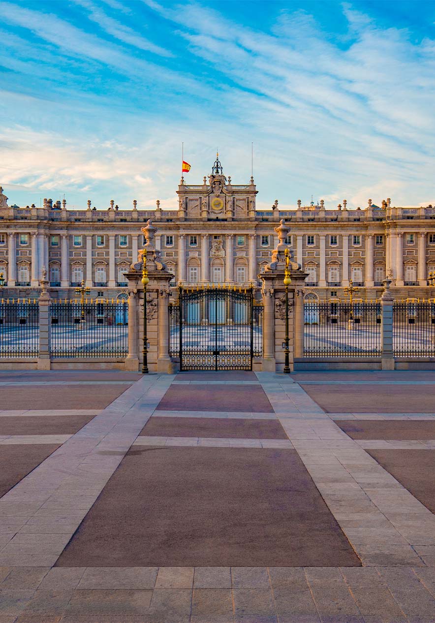 Royal Palace of Madrid an iconic building in Spain with an imposing facade and rich baroque architecture